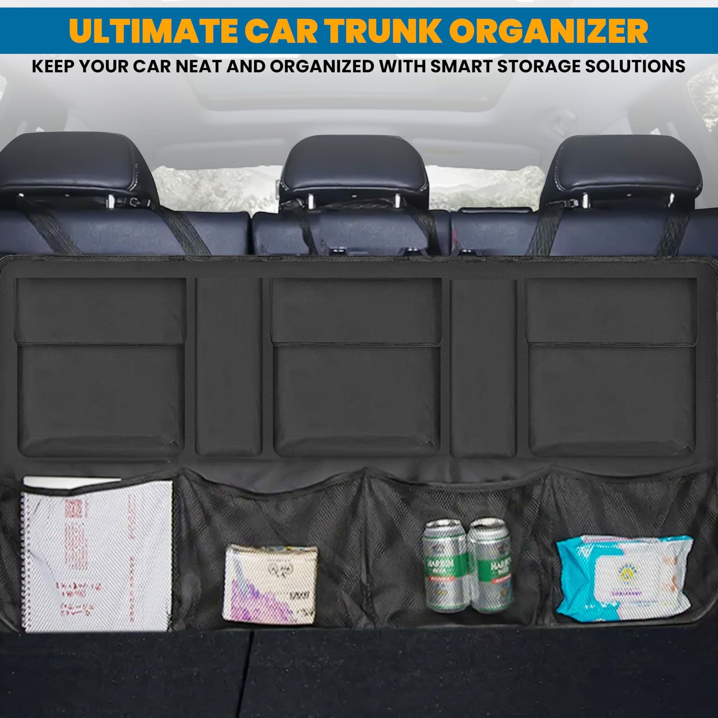 Backseat Trunk Organizer (42"x20") | EcoNour Car Storage