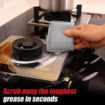 Non-Scratch Wire Dishcloth 10-Pack | EcoNour Kitchen Cloths