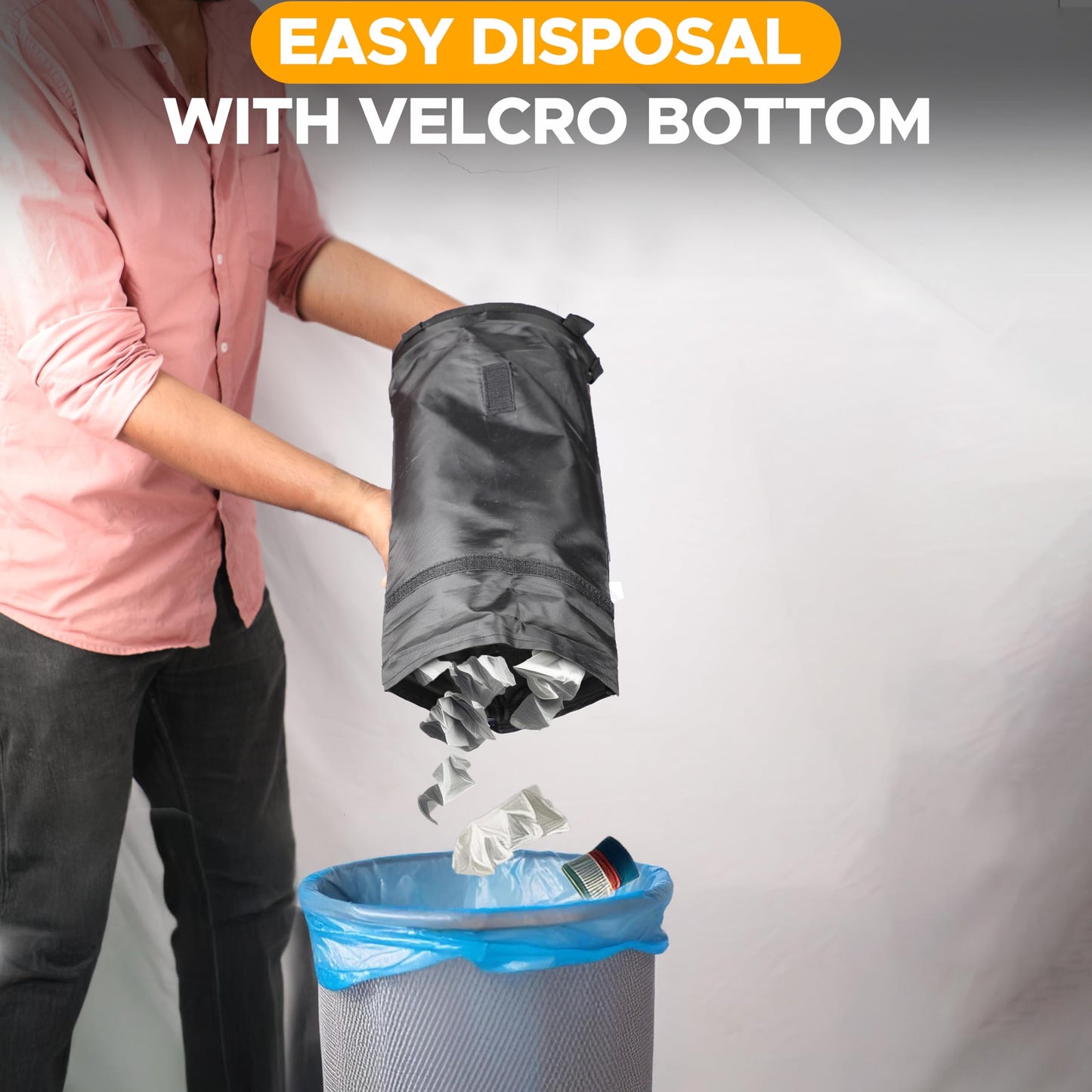 Car Trash Bag (2 Pack) | EcoNour Washable Waterproof Hanging Bag