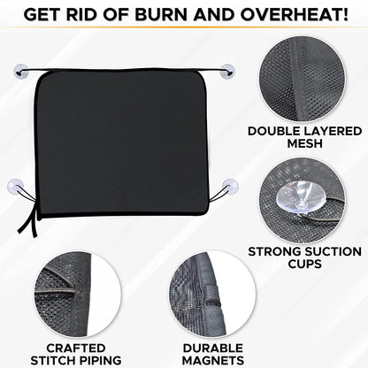 Magnetic Car Side Window Sun Shade (26"x19")  1 Pack | EcoNour
