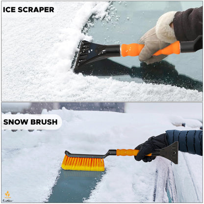 Snow Brush & Ice Scraper 17" for Car Windshield | EcoNour Snow Brush