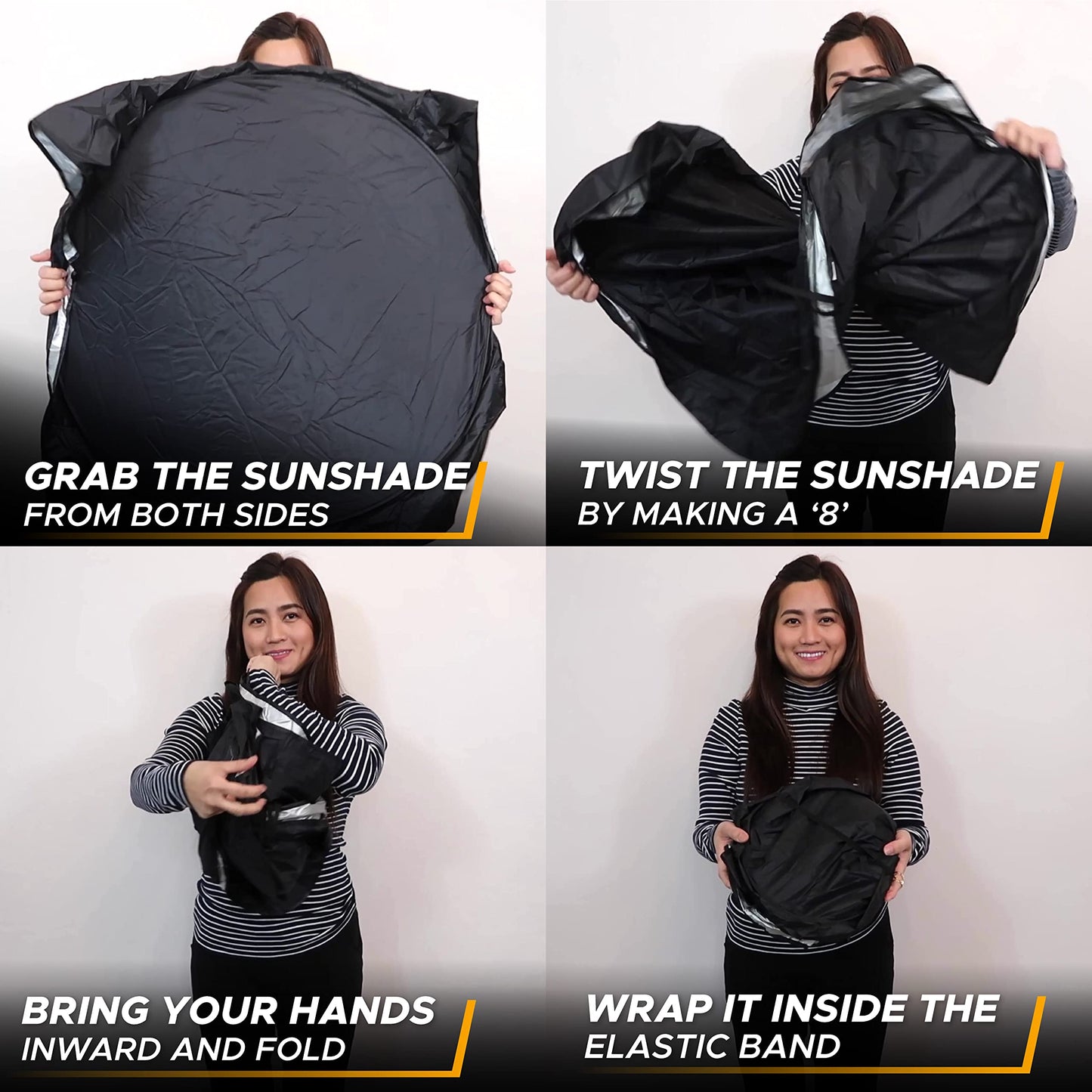 Jeep Windshield Sunshade X-Small (60"x21") | EcoNour UV Protection