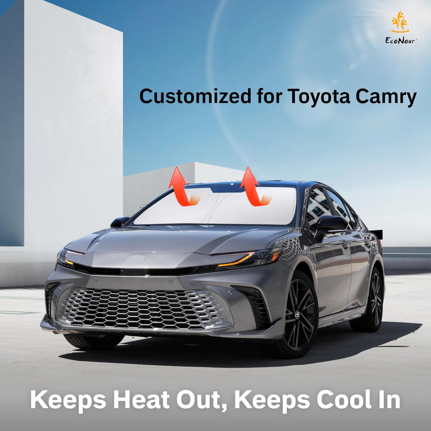Toyota Camry windshield sun shade (2012–2017) | EcoNour Sun Visor