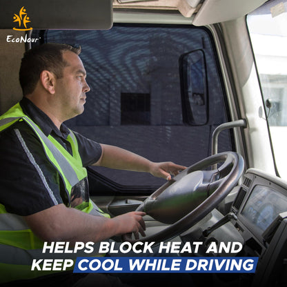 Truck Side Window Shade XXXL (2-Pack) | EcoNour Mesh Sunshade