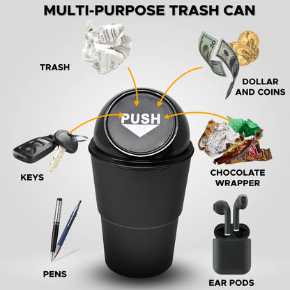 Car Trash Can Leakproof | EcoNour Portable Mini Garbage Bin