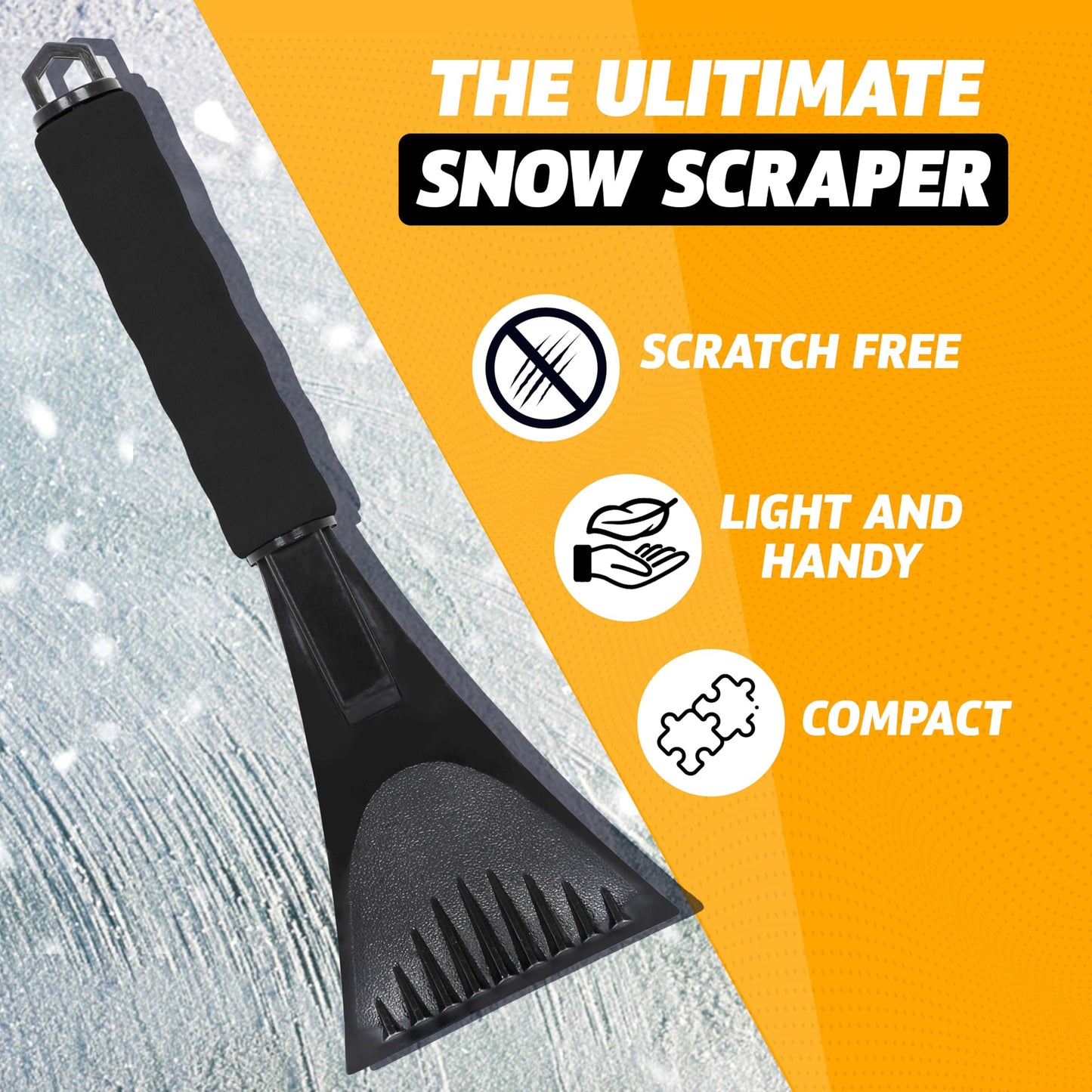 Windshield Ice Scraper 2-Pack | EcoNour Snow & Ice Removal