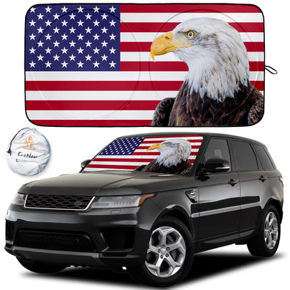 American Flag Windshield Sun Shade (64"x34") | EcoNour