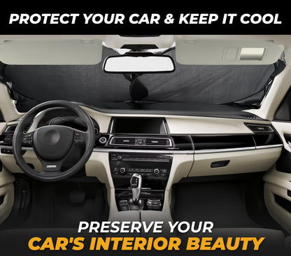 Windshield Sun Shade for Car SUV Truck (64" x 33.5") | EcoNour 240T