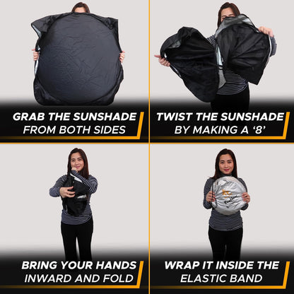 Semi-Truck Windshield Sun Shade (2 Ring) | EcoNour UV Protection