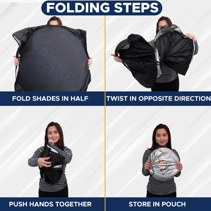 Jeep Wrangler Windshield Sunshade X-Small (59.5" x 20.5") | EcoNour