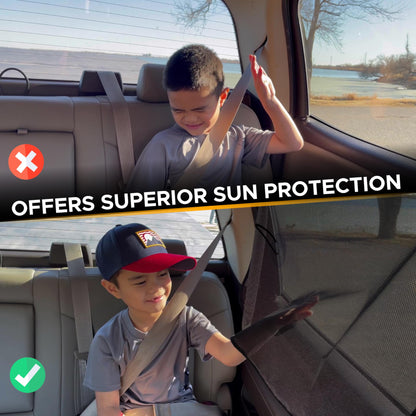 Magnetic Car Sun Shade for Baby (2 Pack) | EcoNour Side Window Shades