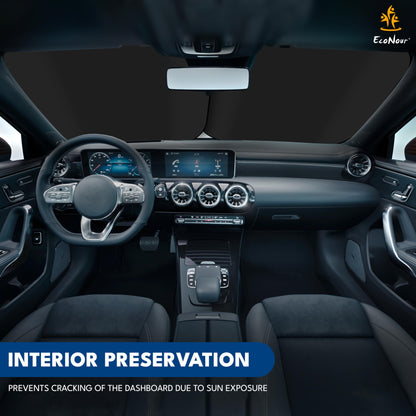 Truck Sun Shade for Windshield 2-Piece Large (32.5"x36") | EcoNour