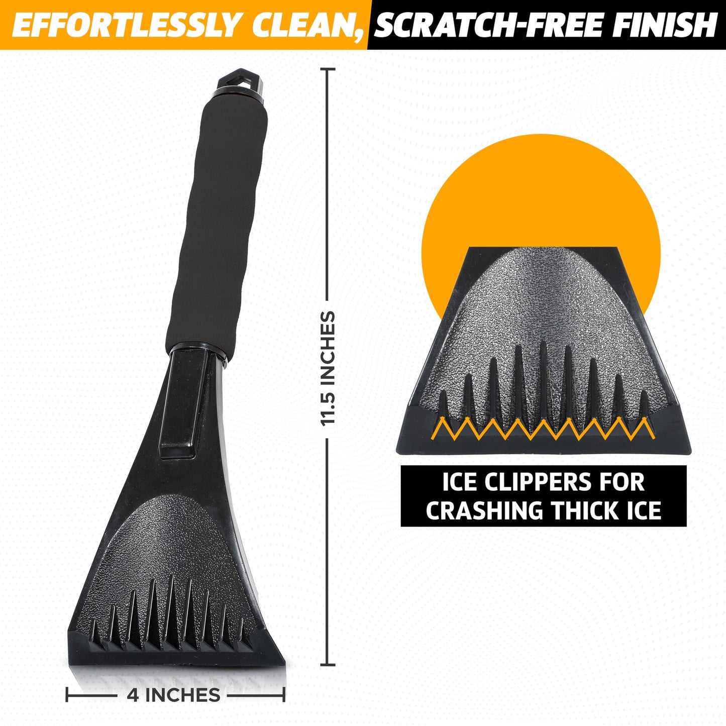 Ice Scraper for Car Windshield (2 Pack) | EcoNour Winter Accessories