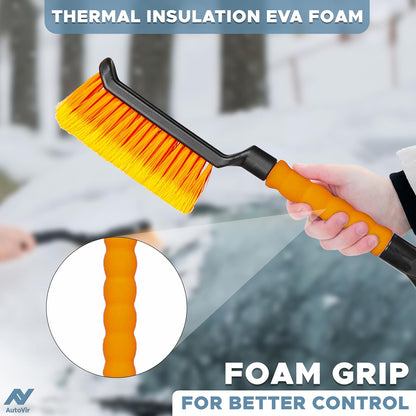 Snow Brush & Ice Scraper for Car Windshield | EcoNour 17" Snow Brush