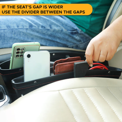 Car Seat Gap Organizer 2-in-1 | EcoNour Front Car Seat Storage
