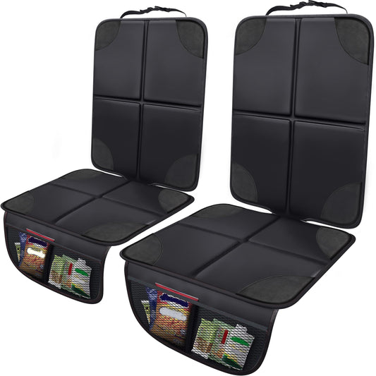 Child Car Seat Protector (2 Pack) 600D Waterproof & Non-Slip | EcoNour