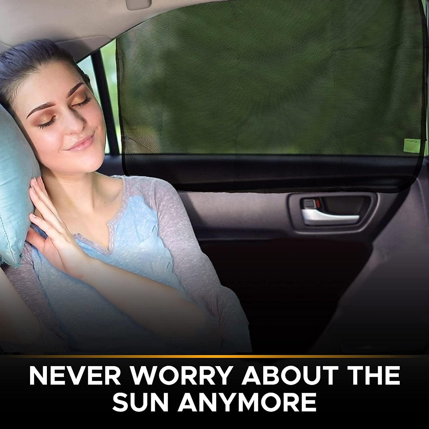 Magnetic Car Side Window Sunshade 4 Pack | EcoNour Baby Protection