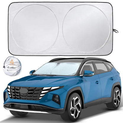 Car Shade Front Windshield (64"x34") Large | EcoNour Car Sun Visor