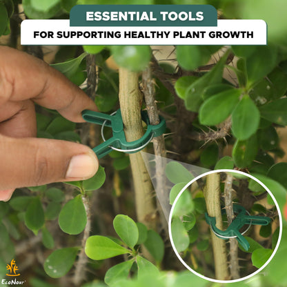 Plant Support Clips – 40 Pcs Garden Clips | EcoNour Plant Support