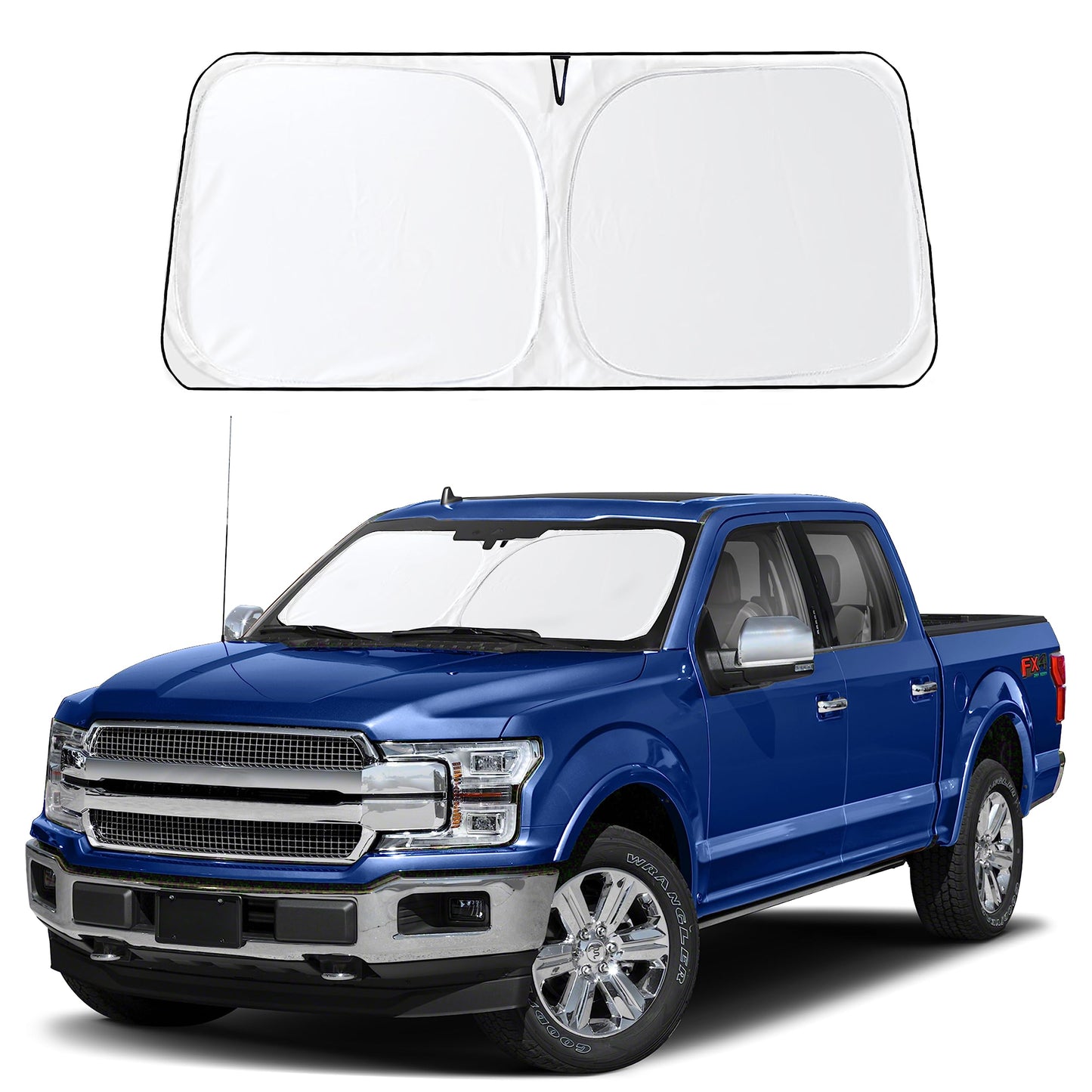Ford F-150 windshield sun shade (2022–2025) | EcoNour UV Blocker