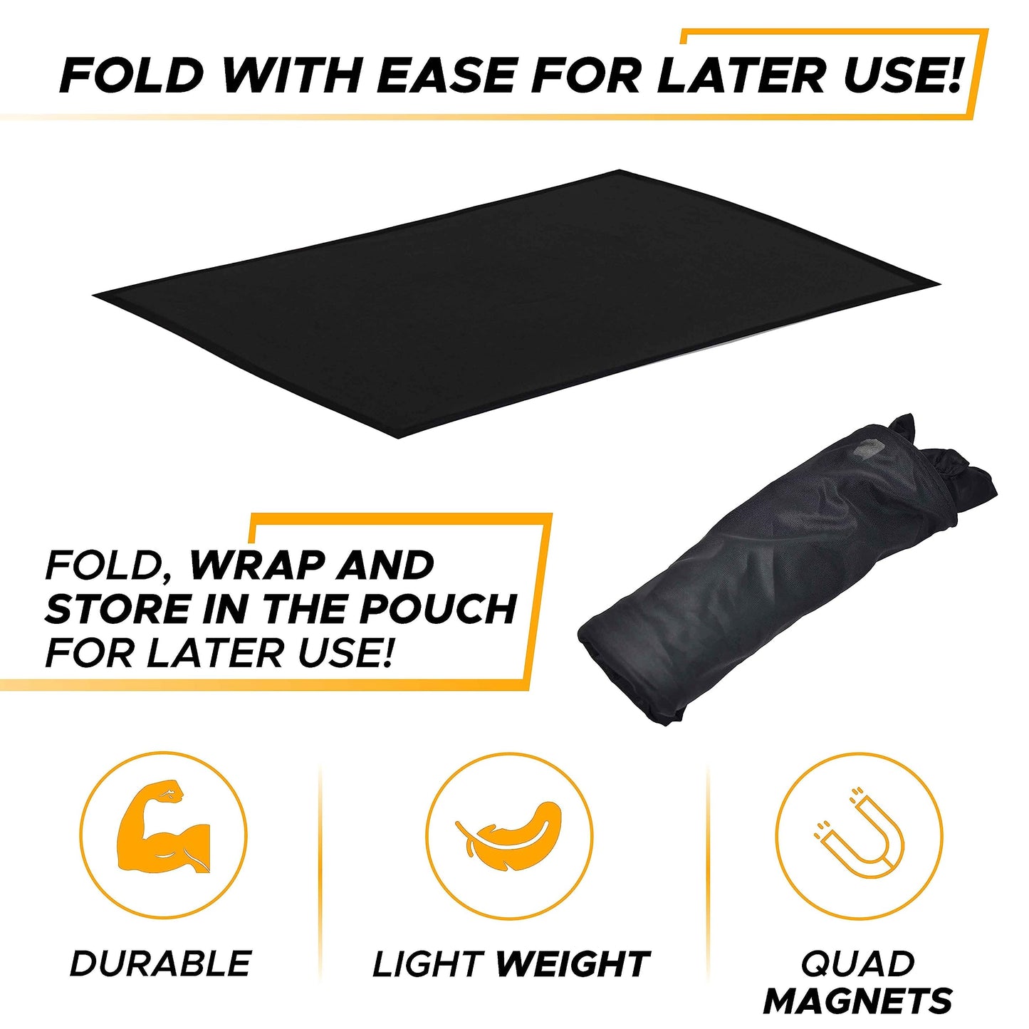 Car Sunroof Sunshade Cover (38x24) | EcoNour Magnetic Mesh Cover