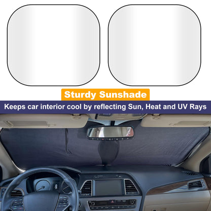 Car Windshield Sun Shade Foldable | Medium (28"x31") | EcoNour