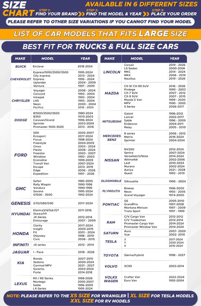 Truck Sun Shade for Windshield 2-Piece Large (32.5"x36") | EcoNour