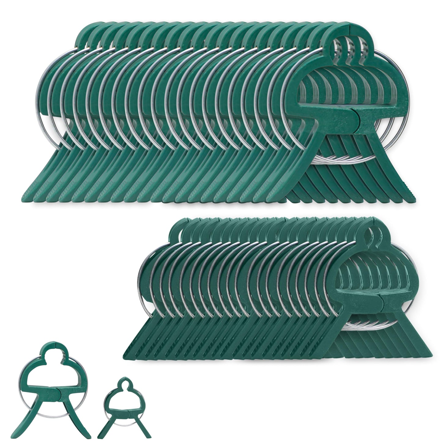 Plant Support Clips – 40 Pcs Garden Clips | EcoNour Plant Support