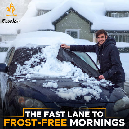 Windshield Snow Cover XL 74"x43" | EcoNour 600D Waterproof