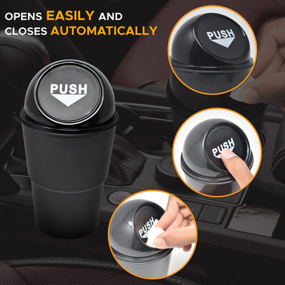 Car Trash Can Leakproof | EcoNour Portable Mini Garbage Bin