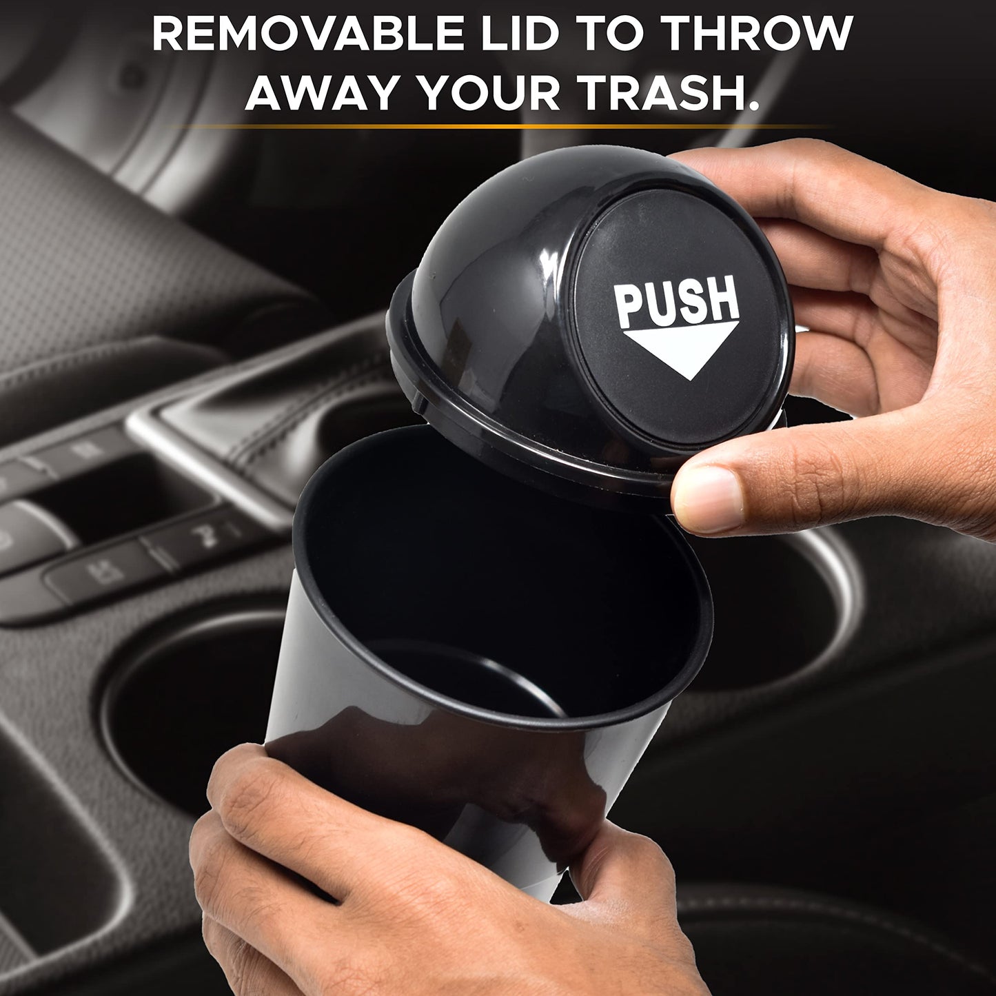Car Trash Can Leakproof | EcoNour Portable Mini Garbage Bin