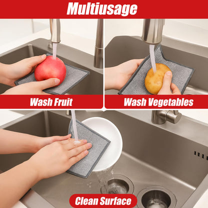 Non-Scratch Wire Dishcloth 10-Pack | EcoNour Kitchen Cloths