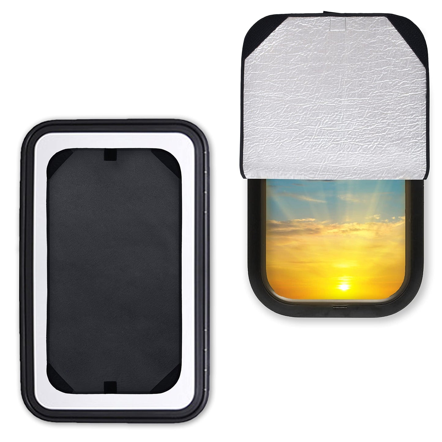 RV Door Window Shade 2 Pack (16"x25") | EcoNour RV Skylight