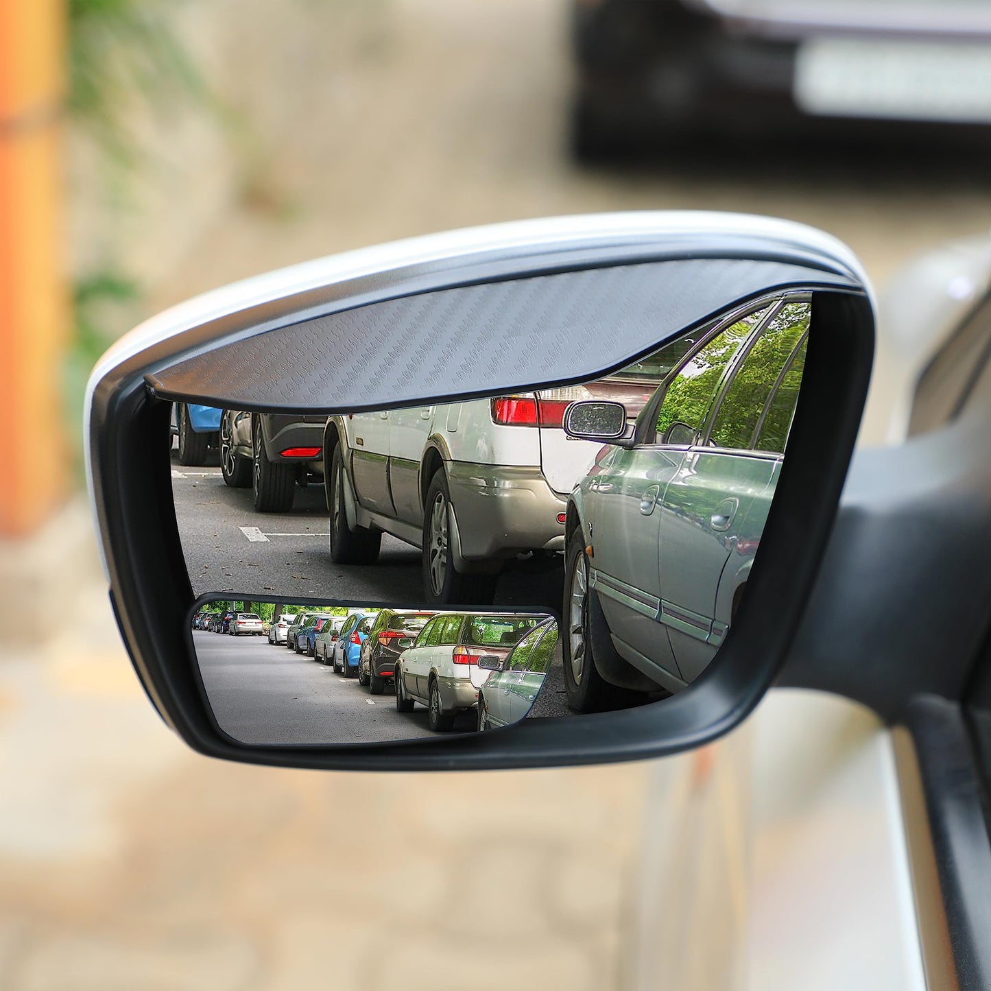 Blind Spot Car Mirror (2 Pack) | EcoNour Wide Angle & Rain Guard