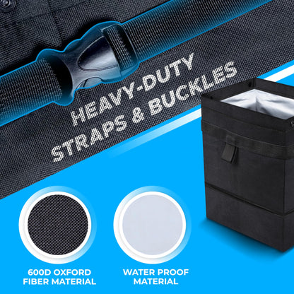 Car Trash Bag (21.8 x 23.4 cm) Waterproof and Leakproof | EcoNour