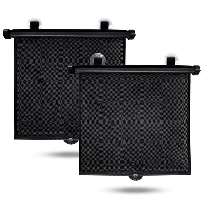 Car Window Shades for Baby (15" x 17") 2 Pack | Suction Cup | EcoNour