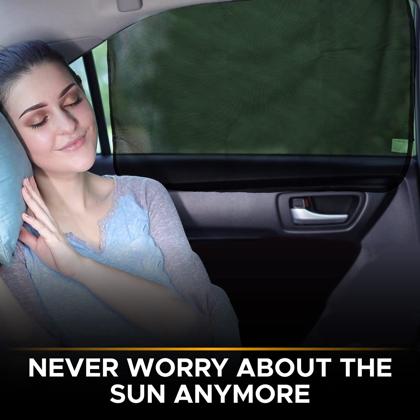 Magnetic Side Window Sunshade (2 Pack) for Baby (30"x19.5") | EcoNour