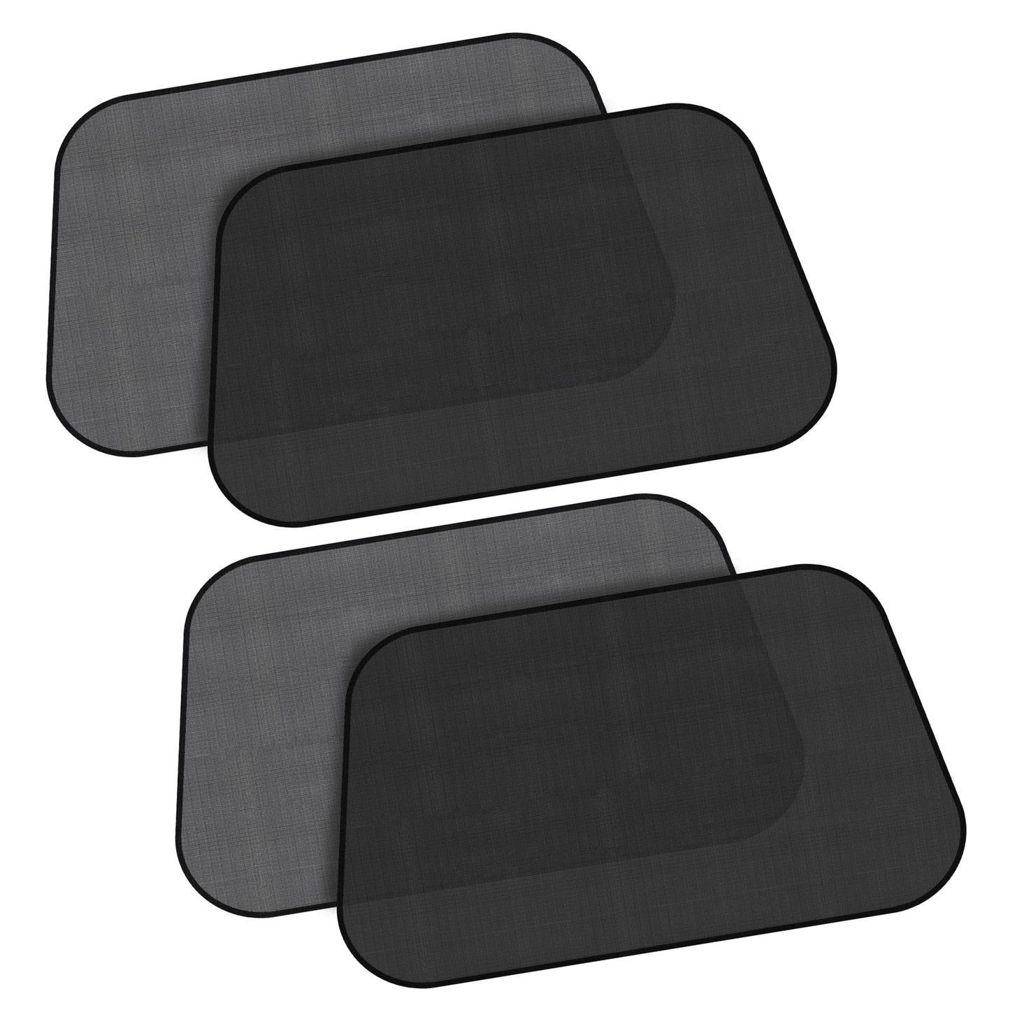 Car Side Window Shades for Baby (4 Pack) XL (26"x16") | EcoNour