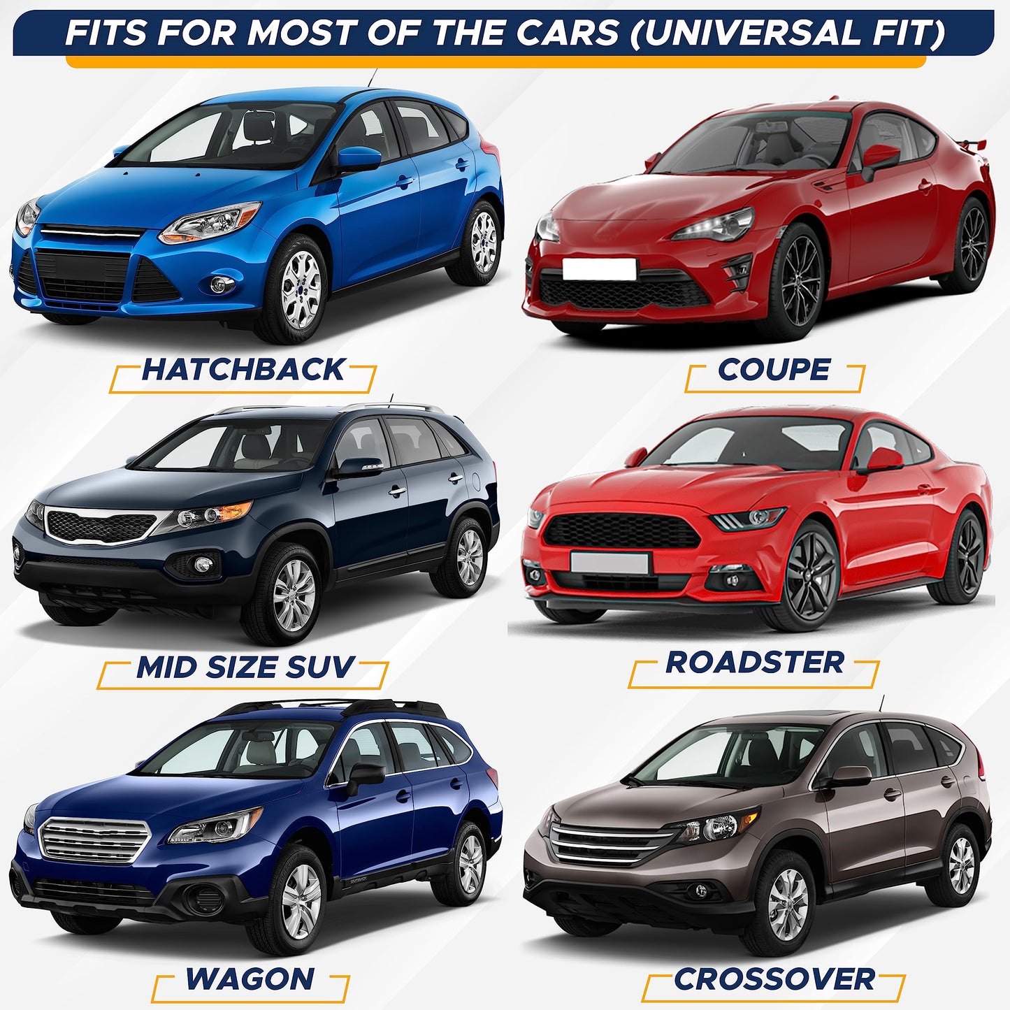 Accordion Car Windshield SunShade Foldable (Gray) 58"x27.5" | EcoNour