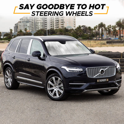 Accordion Windshield Sun Shade Foldable | Large (58"x28") | EcoNour