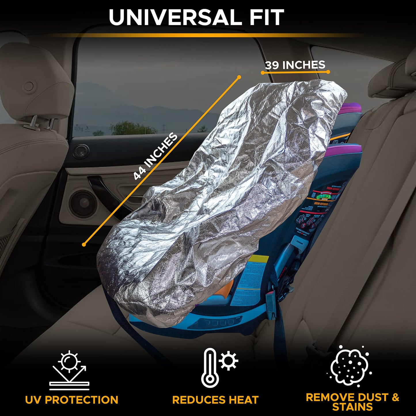Baby Car Seat Sun Shade Cover | EcoNour Baby Travel Accessories