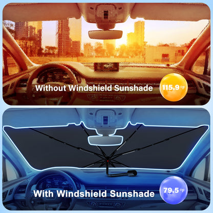 Car Windshield Sunshade Umbrella | EcoNour Foldable Sunshade cover