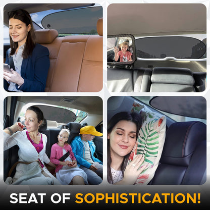 Back Window Sun Shade for Car (39"x19") Medium | EcoNour