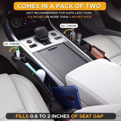 Car Seat Gap Organizer 2-in-1 | EcoNour Front Car Seat Storage