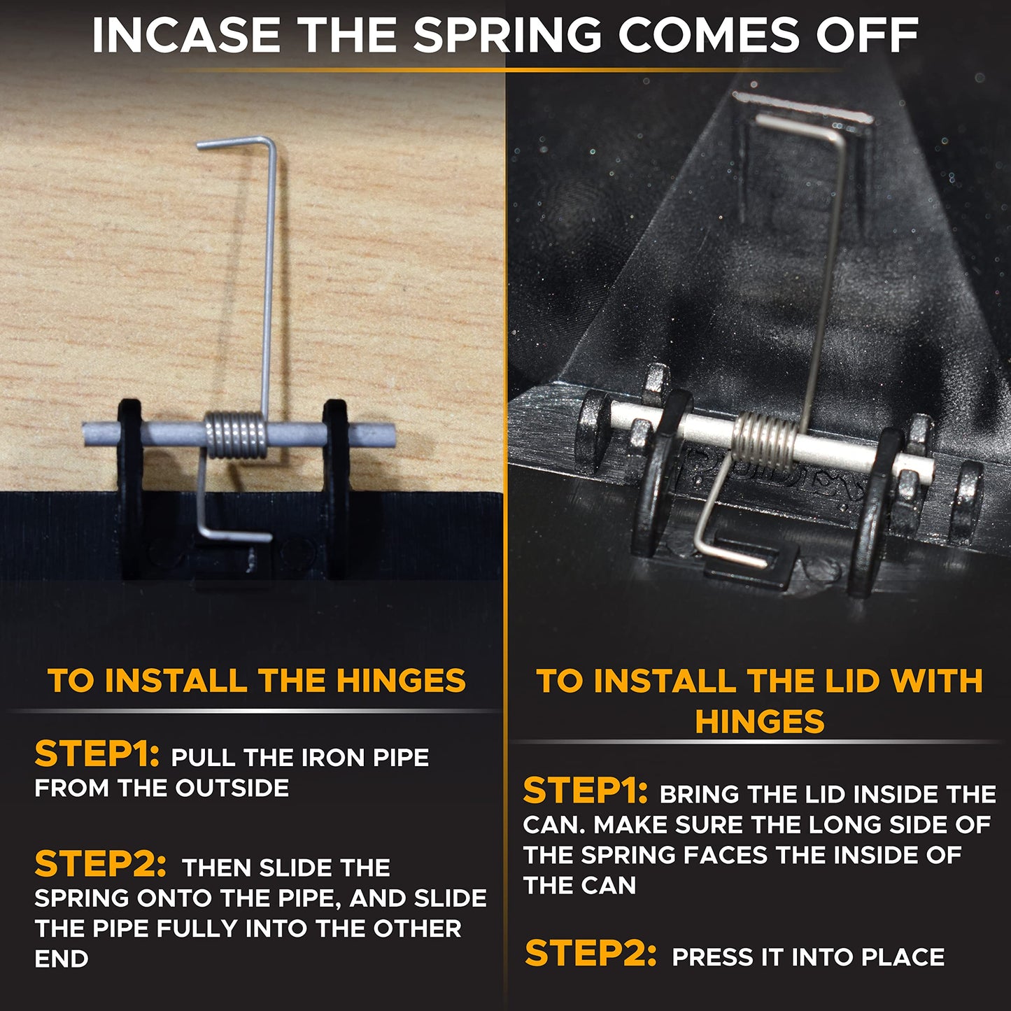 Mini Trash Can (2 Pack) Leakproof | EcoNour Small Car Trash Bin