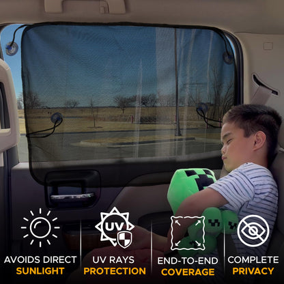 Magnetic Car Sun Shade for Baby (2 Pack) | EcoNour Side Window Shades