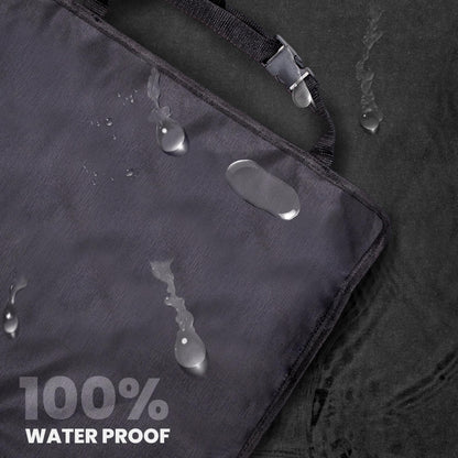 Large Back Seat Protector 2-Pack for Kids Feet (Grey) | EcoNour