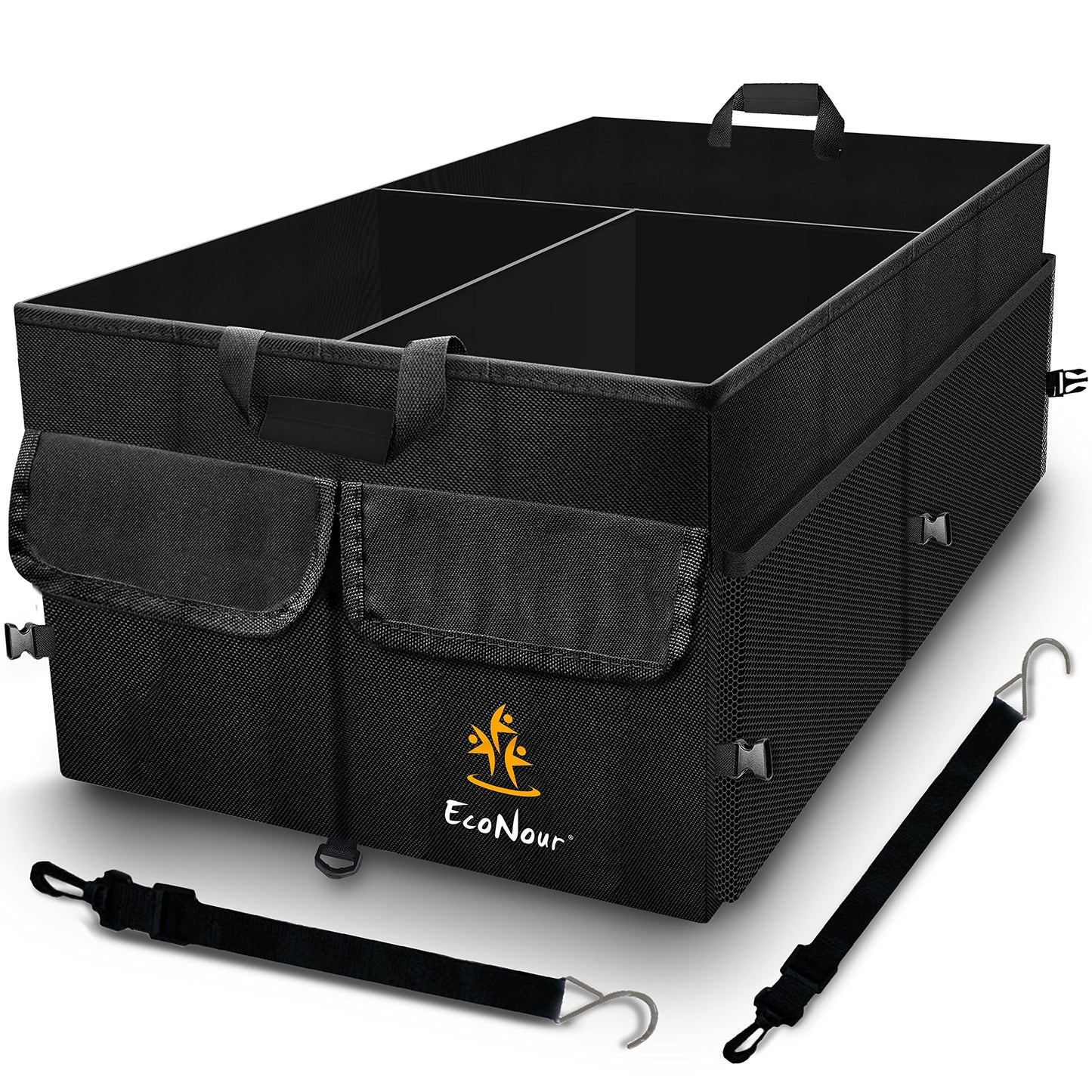 Trunk Organizer for Car (Black) | Cargo Storage Box | EcoNour