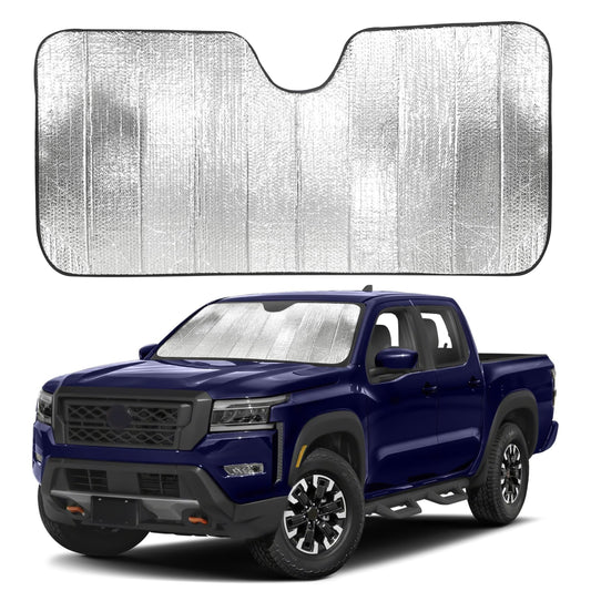 Accordion Car Windshield Sun Shade for Trucks | EcoNour XL (66"x 27")