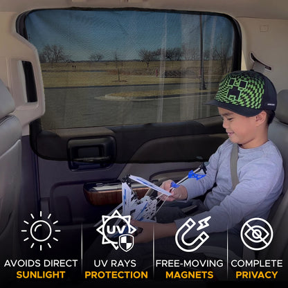 Magnetic Side Window Sunshade (2 Pack) for Baby (30"x19.5") | EcoNour
